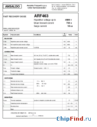 Datasheet ARF463S45 manufacturer Power Semiconductors
